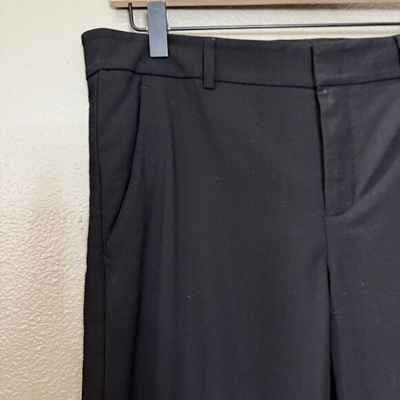 VINCE Black Wool Blend Tuxedo Trouser Pants - Picture 3 of 16